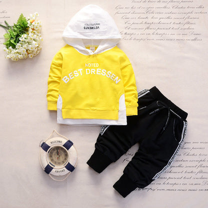 New Spring And Autumn Long-sleeved Hoodie Sweater Trousers Two-piece Set