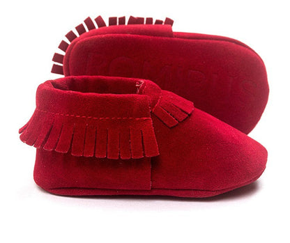 PU Suede Leather Newborn Baby Shoes