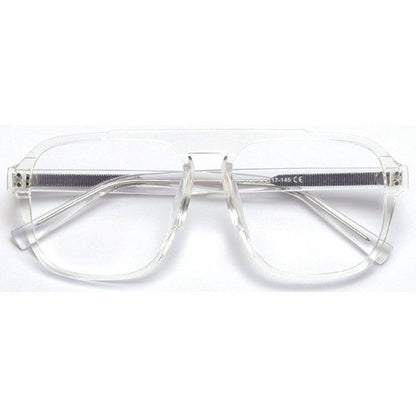 Double Beam Street Shooting Square Transparent Male Flat Mirror