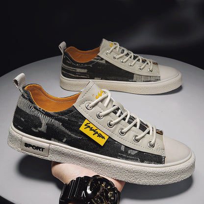 Summer Autumn Men Canvas Shoes New Fashion Solid Color