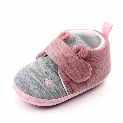Newborn cotton baby shoes with soft soles