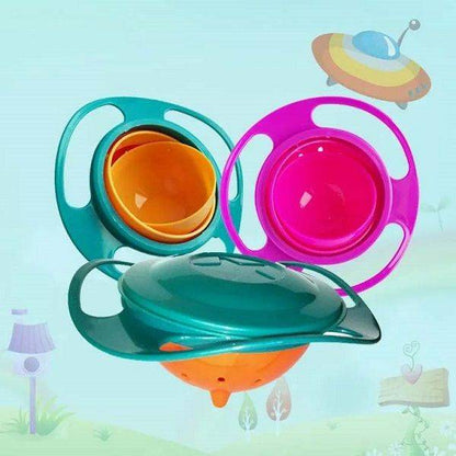 360 Degree Rotation Spill Resistant Feeding Dishes for Baby