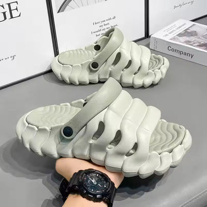 Men Sandals Genuine Leather Mens Casual Shoes Outdoor Men Leather Sandals for Men Beach Shoes Roman mens Shoes