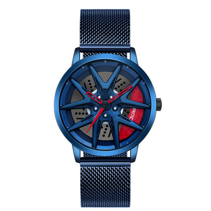 Cool Wheel Personality Hollow Out Quartz Watch