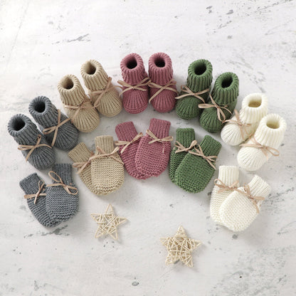 Baby Shoes Glove Set Knitted Newborn