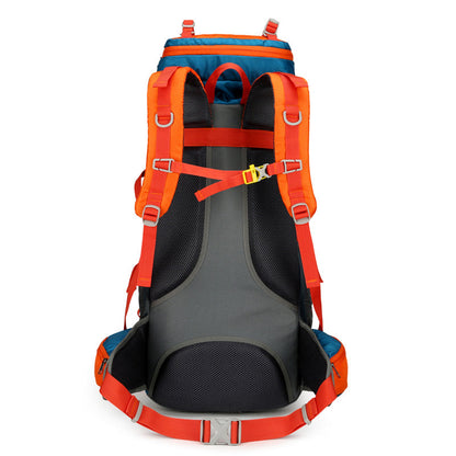 Climbing Bag, Professional Outdoor Large Capacity Backpack, Men's And Women's Hiking Off-road Backpack With Bracket, Travel Camping Backpack