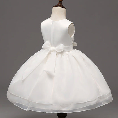 High grade baby wedding dress, baby girl dress, children hook flower, one year old full moon wine, wedding dress wholesale