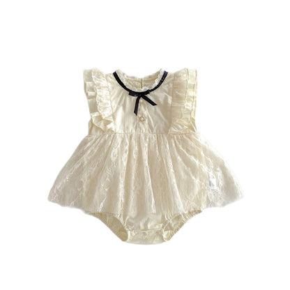 Summer Thin Baby Girl Jumpsuit Lace Dress