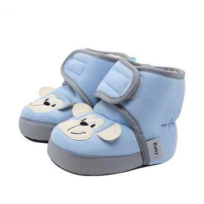 Non-falling Heel Soft-soled Warm And Anti-falling Newborn Baby Shoes