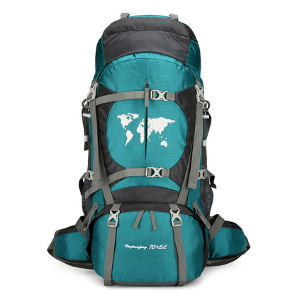 Climbing Bag, Professional Outdoor Large Capacity Backpack, Men's And Women's Hiking Off-road Backpack With Bracket, Travel Camping Backpack