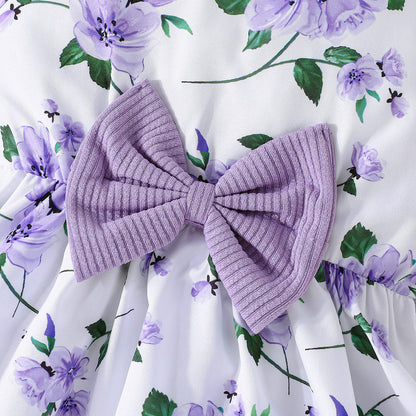 Girls' Colorful Suspender Skirt Solid Color Coat Set