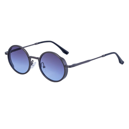 New Fashion Round Frame Sunglasses Men