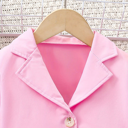 Fashion Girls Suit Sleeveless Floral Halter Suit