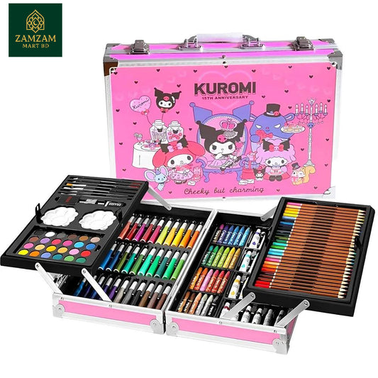 ADOERE 145 Pcs Kuromi Case Art Supplies Set for Kids