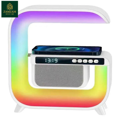 G3 MINI RGB Light Bluetooth Speaker Alarm Clock 15W Wireless Charger