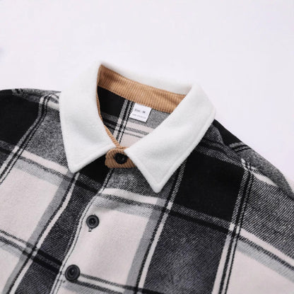 Fashion Men's Retro Outerwear Brushed Shirt Coat