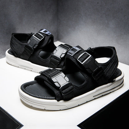 Men's Sandals Men's Casual Fashion Trendy Students Wear Beach Slippers Outside Sports