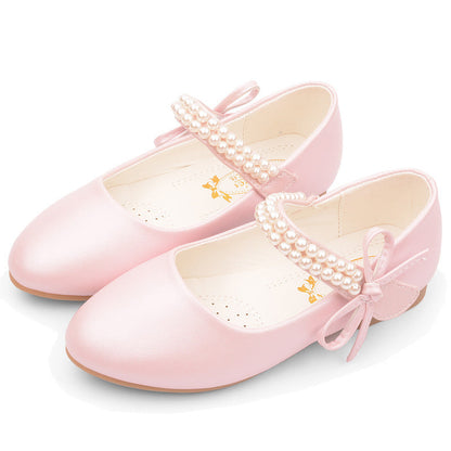 Girls' Photography Flat Leather Shoes