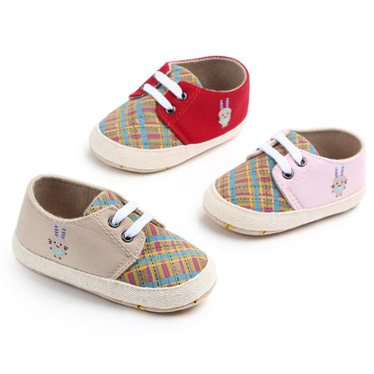 Korean Style Plaid Baby All-match Toddler Shoes