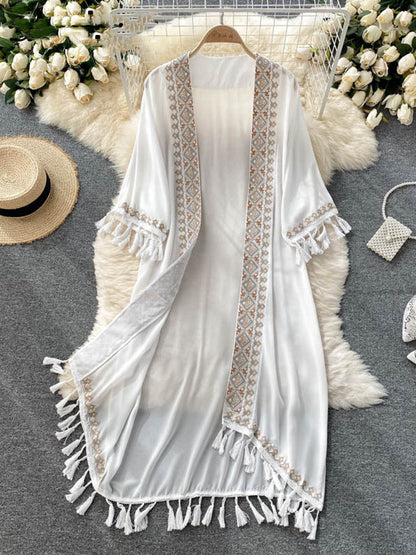 Women's Large Size Loose Ethnic Style Sun Protection Clothing