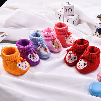 Fashion Newborn Cartoon Warm Baby Shoes