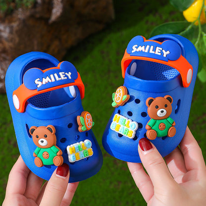 Children's Slippers Summer Cute Outdoor Soft Bottom Non-slip Boys And Girls Sandals Infant Kid Baby Hole Shoes