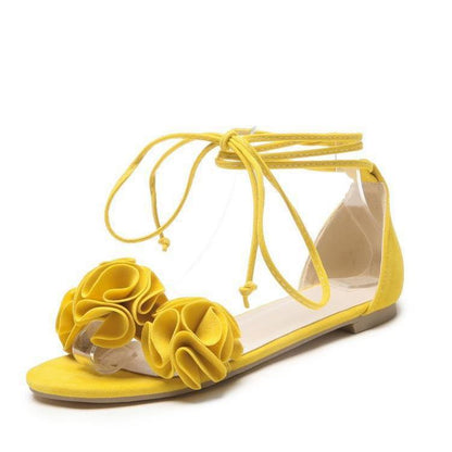 New Flat Flower Women's Sandals Strap Soft Bottom