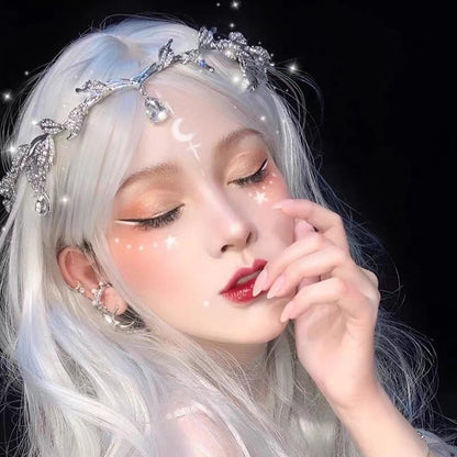 Exotic retro temperament tassel headdress female new rhinestone high-grade headband headband bridal crown hair accessories