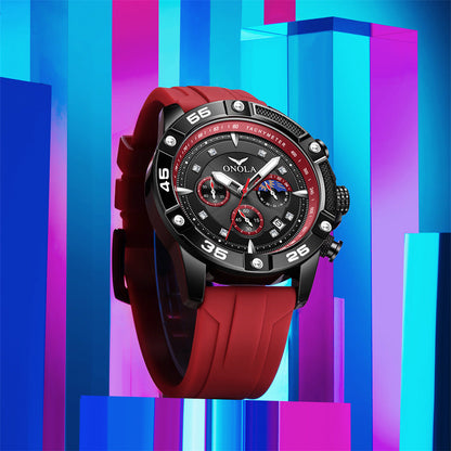 Fashion Casual New Style Multifunctional Quartz Waterproof Tape Watch