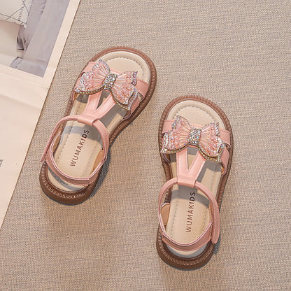 Girls' Fashion All-matching Baby Bowknot Shoes