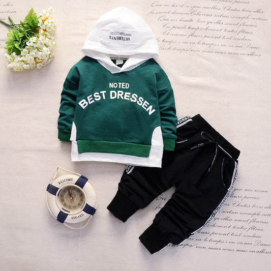 New Spring And Autumn Long-sleeved Hoodie Sweater Trousers Two-piece Set