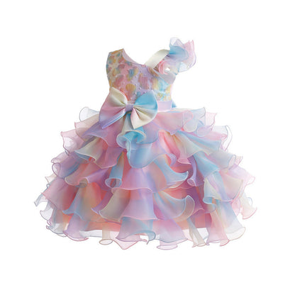 Girls' Bowknot Pettiskirt High-end