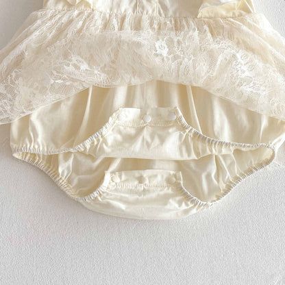 Summer Thin Baby Girl Jumpsuit Lace Dress