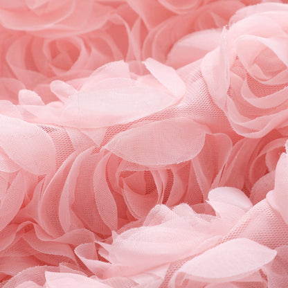 Girls solid color rose dress