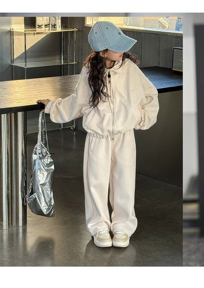 Girls' knitted style, fashionable hooded sweatshirt, internet celebrity fashion, sports and leisure two-piece suit