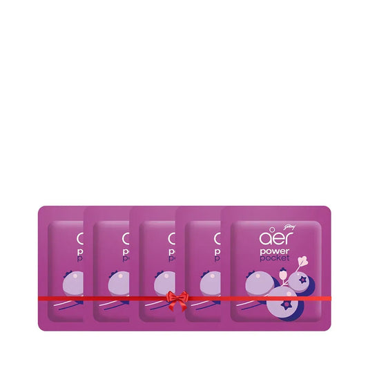 Godrej Aer Power Pocket Bathroom Fragrance Berry Rush (Buy 4 Get 1 Free)