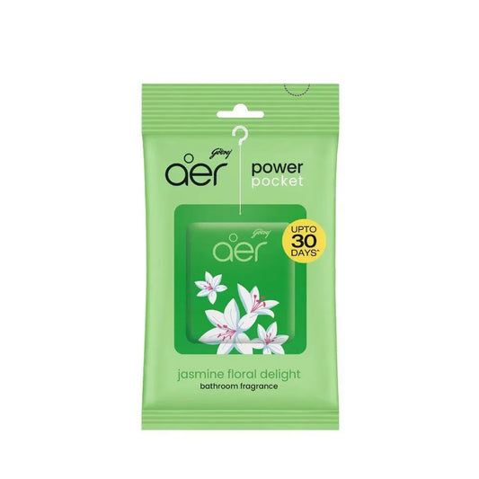 Godrej Aer Power Pocket Bathroom Fragrance Jasmine Floral Delight