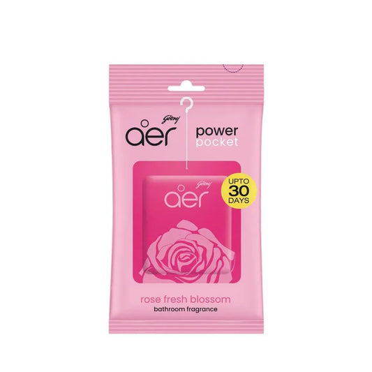 Godrej Aer Power Pocket Bathroom Fragrance Rose Fresh Blossom