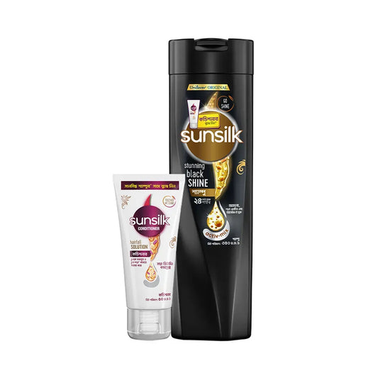 Sunsilk Stunning Black Shine Shampoo (Free Sunsilk Conditioner 50 ml)