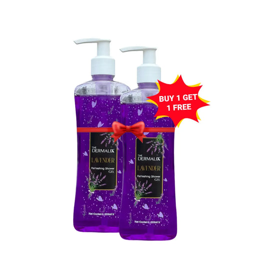 The Dermalix Lavender Shower Gel 250 ml (Buy 1 Get 1 Free)
