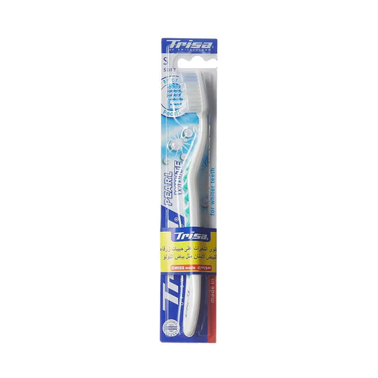 Trisa Toothbrush Pearl White Soft (Assorted colour)
