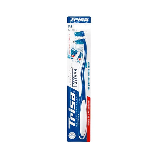 Trisa Toothbrush Perfect White Medium (Assorted colour)