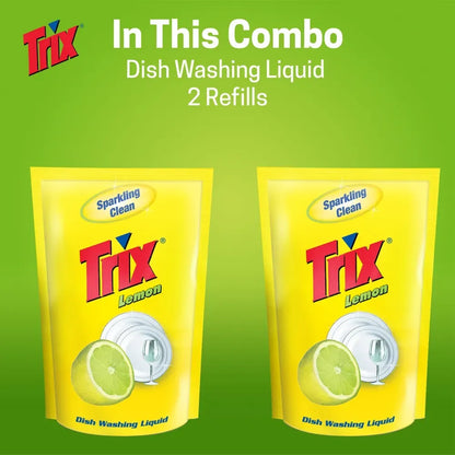 Trix Dishwashing Liquid Refill 250 ml Combo Pack