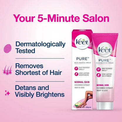 Veet Pure Hair Removal Cream Normal Skin With Cucumber Extract