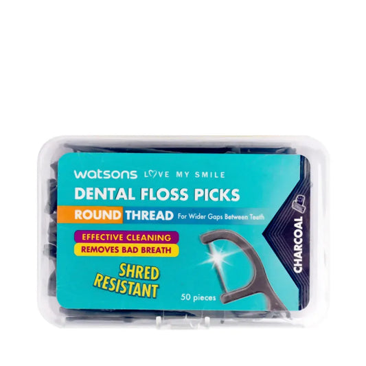 Watson Dental Floss Picks Charcoal