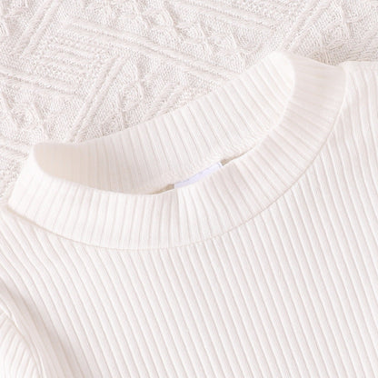 children's girls suit solid color inner wear + plush zipper vest + trousers fashionable suit