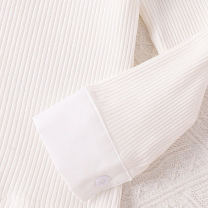 children's girls suit solid color inner wear + plush zipper vest + trousers fashionable suit