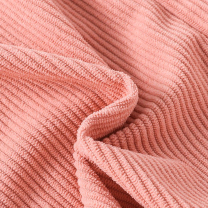 children's girls suit solid color inner wear + plush zipper vest + trousers fashionable suit